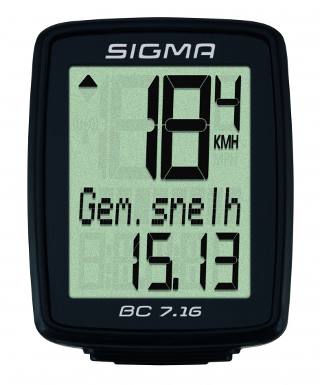 Sigma fietscomputer BC 7.16 zwart