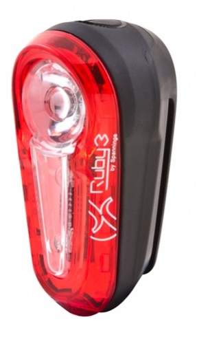 Simson achterlicht Ruby 3 led batterij rood/zwart